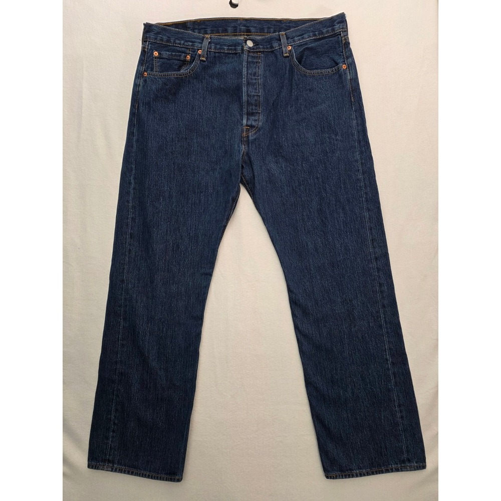 Levi's Jeans 501 Original Fit W38 L30 Dark Wash Classic Denim Mens